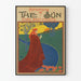 Vintage-Werbeplakat Sonne und Naturlandschaft