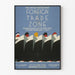 Poster vintage zona commerciale estera New York 1937