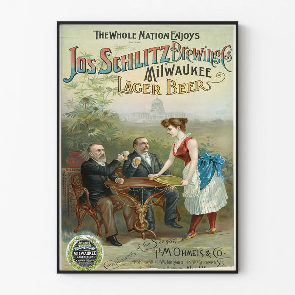the-whole-nation-enjoys-jos-schlitz-brewing-cos-milwaukee-lager-beer