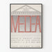 Poster vintage teatro Euripide Medea 1963