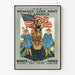 Vintage-Poster The Woman's Land Army of America - Patriotische Wanddekoration