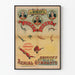 Vintage-Poster mit Luftakrobaten Loret Loret