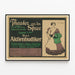 Vintage-Poster des Theaters Der Aktienbudiker mit Joséfine Dora — gerahmtes Bild an der Wand