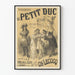 Vintage poster of comic opera Le Petit Duc at the Renaissance Theatre