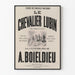 Plakat Theater Der Ritter Lubin - Vintage Pariser Wanddekoration