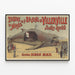 Vintage-Poster des Theaters und des Museums für Wale in Villerville — gerahmtes Bild an der Wand