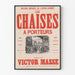 Imperial Theatre Poster The Chairs on Carriers by Victor Massé