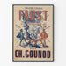 Plakat Lyricisches Theater Faust - Vintage Wanddekoration Oper