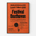Poster vintage Festival Beethoven Teatro Municipale di Colmar 1938