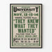 Poster teatrale vintage They Knew What They Wanted