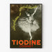 Poster vintage Tiodine Cognet ballerina ispirata a Degas
