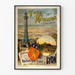Vintage poster of the Fourvières Metal Tower in Lyon