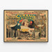 Vintage-Poster Cyrano de Bergerac - Theater-Wanddekoration — gerahmtes Bild an der Wand
