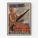 Vintage-Poster Militante Treballadors UGT Wanddekoration