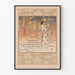 Poster Art Nouveau Donna nella Foresta con Poema di Charles Cros