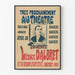 Theaterplakat Tournee Léonce Dalbret dekoratives Vintage-Poster