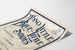 Vintage-Poster im Stil "Two Little Blue Little Shoes" mit typografischem Design