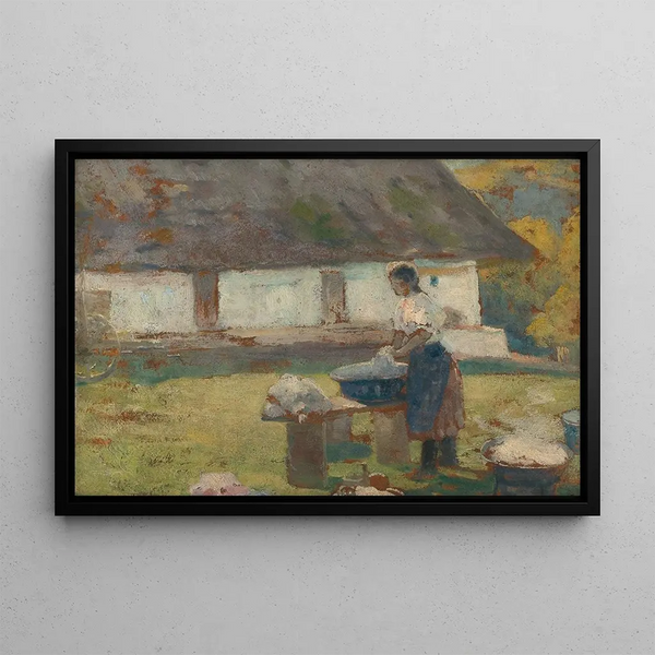 Prka pred stromom - Ludovit Ordok — quadro incorniciato alla parete