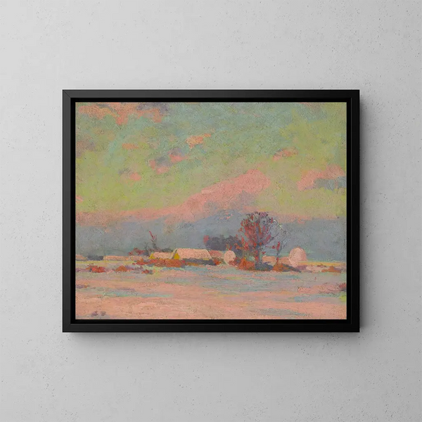 Soir d'hiver - Ludovit Ordok — quadro incorniciato alla parete