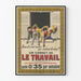 Poster vintage "Un Carnet de Travail" stile anni '30
