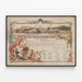 Poster storico Union Volunteer Refreshment Saloon e Ospedale — quadro incorniciato alla parete