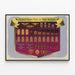 Decorative Poster of the Insignia of the United States Navy and Army — framed artwork on a wall