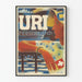 Vintage-Poster Uri Ferienland, dekorative Urlaub Illustration aus der Schweiz