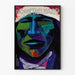Dekoratives Poster mit buntem Gesicht USA 89 Lin Yaung Chi