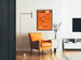 Vintage USA poster 58 retro orange graphic