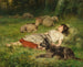 Bergère endormie - Évariste Carpentier — vista dell’opera