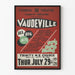Vintage-Poster Vaudeville - Theater-Melodramatische Vorstellung