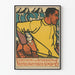 Vintage-Dekorationsposter Fischer und Meer Katwijk aan Zee