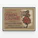 Deutscher Vintage-Poster Verein für Ferienkolonien - Retro-Wanddekoration — gerahmtes Bild an der Wand
