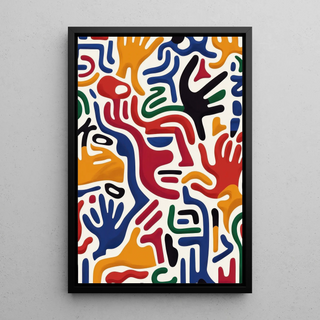 Pop Art Poster - Movement of the Hands