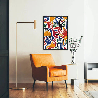 Tableau Pop Art - Mouvement des Mains | Reproduction Tableau Décoration murale affiche copie