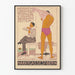 Vintage-Poster Herrenwäsche 4 Jahreszeiten – Retro-Wanddekoration