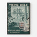 Vintage Viking Melk Poster für Wanddekoration