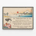 Vintage-Japanischer Poster H. Takemura & Co. Wanddekoration — gerahmtes Bild an der Wand