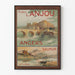 Vintage-Poster Besuch Anjou Angers Saumur Wanddekoration