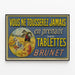 Vintage-Werbeplakat für Brunet-Tabletten — gerahmtes Bild an der Wand