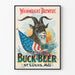Vintage-Poster Buck Beer Wainwright Brewery St. Louis