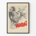 Vintage Wanddekoration Poster Krieg mit Soldat und Nazi-Symbol