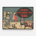 Poster vintage Lavaggio e Stiratura a Gas — quadro incorniciato alla parete