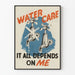 Poster vintage sensibilizzazione risparmio idrico - Water Care
