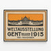 Vintage-Poster Weltausstellung Gent 1913 Belgien — gerahmtes Bild an der Wand