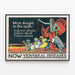 Poster vintage malattie contagiose e sifilide — quadro incorniciato alla parete
