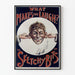 Vintage humor poster 'What Makes You Laugh?' Sketchy Bits