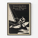 Vintage black and white cigar poster