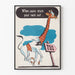 Poster vintage "Quando hai rischiato il collo..." con giraffa