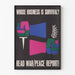 Wandposter "Whose Business is Survival" – Grafischer Stil und Visueller Eindruck